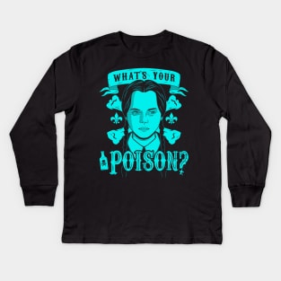 What's Your Poison Gothic Spooky Meme Kids Long Sleeve T-Shirt